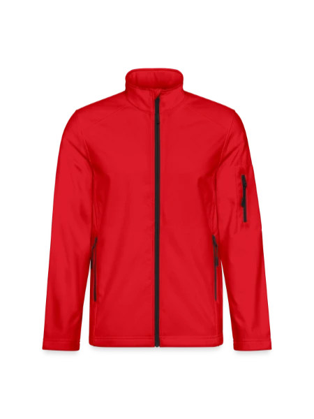 Veste en tissu softshell Unisexe - rouge - Devant