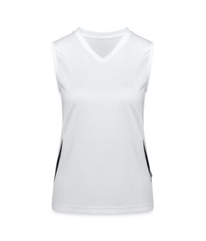 Funkcjonalna damska koszulka bez rękawów z kontrastowymi wstawkami