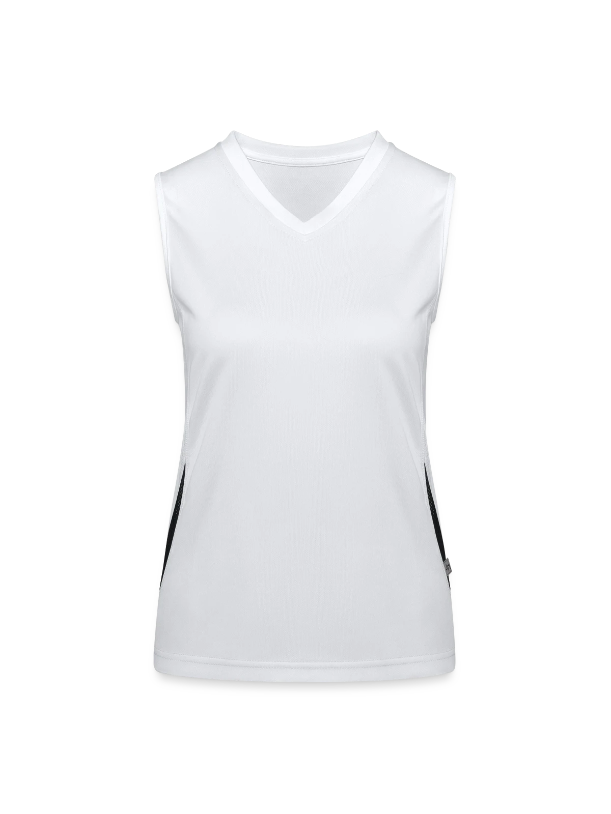 Women's Functional Contrast Tank Top - white/black - Front