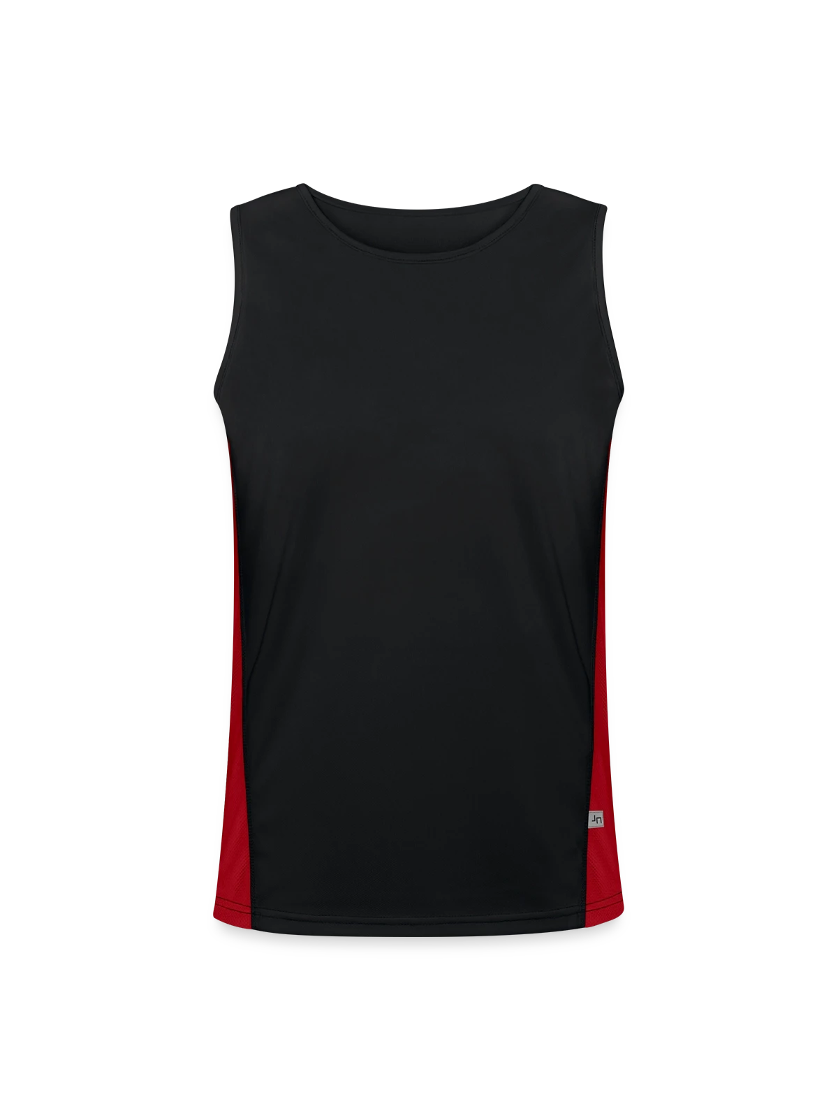 Men's Functional Contrast Tank Top  - black/red - Front