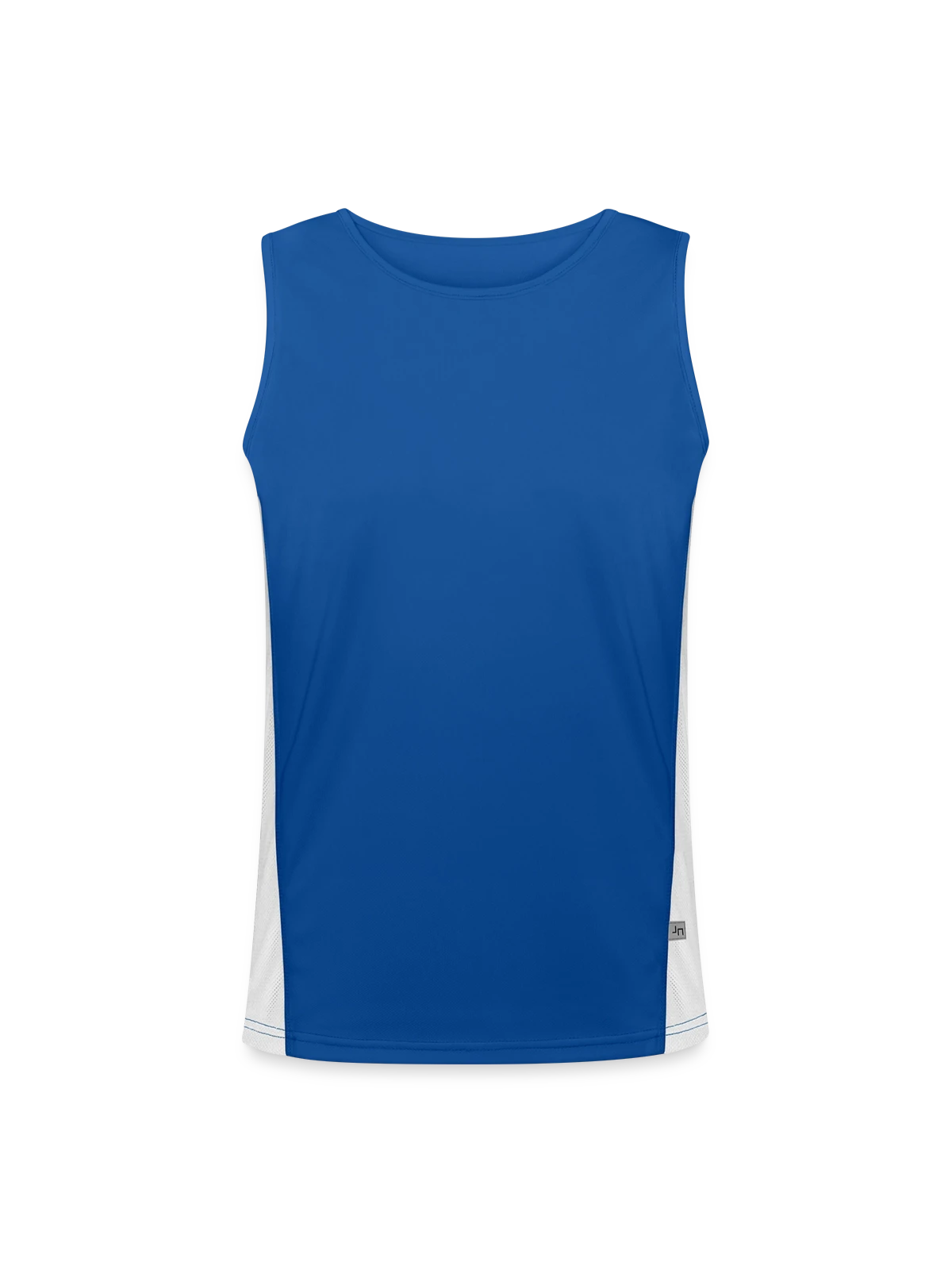 Men's Functional Contrast Tank Top  - royal/white - Front