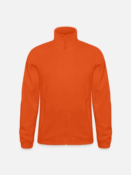 Men's Fleece Jacket North  - orange - Front