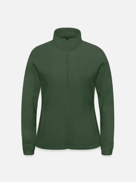 Women's Fleece Jacket North - fir green - Front