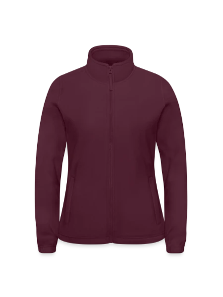 Women's Fleece Jacket North - burgundy - Front