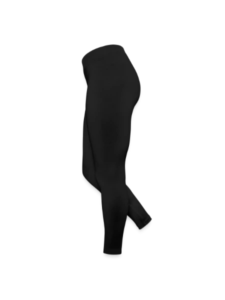 Frauen Jersey Leggings - Schwarz - Links