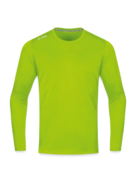 JAKO Longsleeve Run 2.0 - Neongrün - Vorne