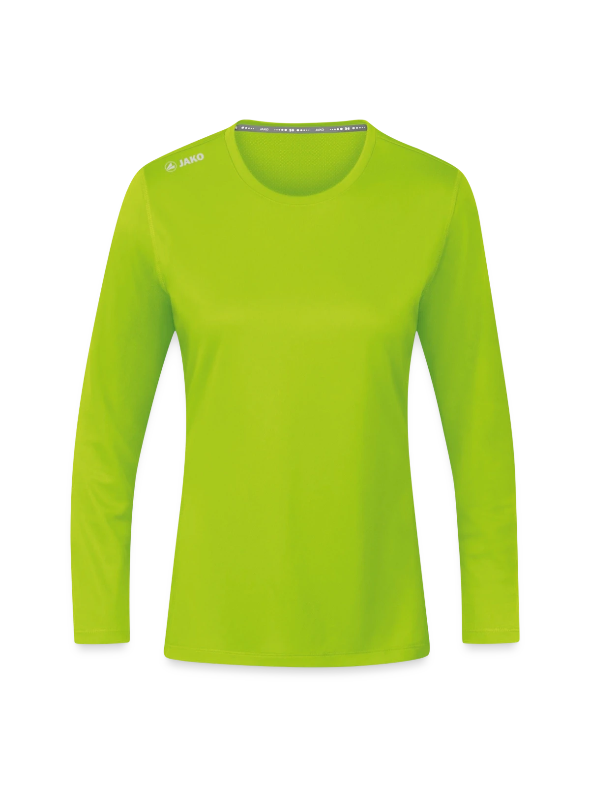 JAKO Women's Long Sleeve Run 2.0  - neon green - Front