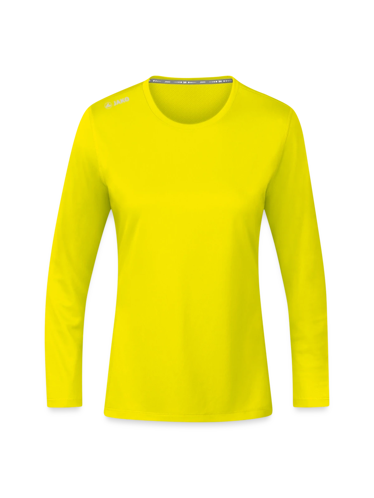 JAKO Women's Long Sleeve Run 2.0  - neon yellow - Front