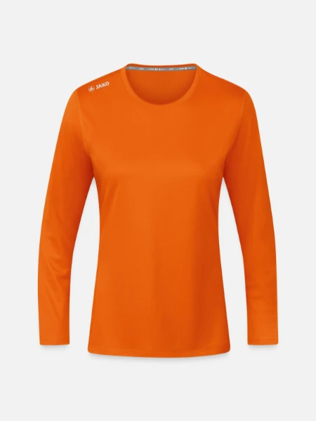 JAKO Women's Long Sleeve Run 2.0  - neon orange - Front