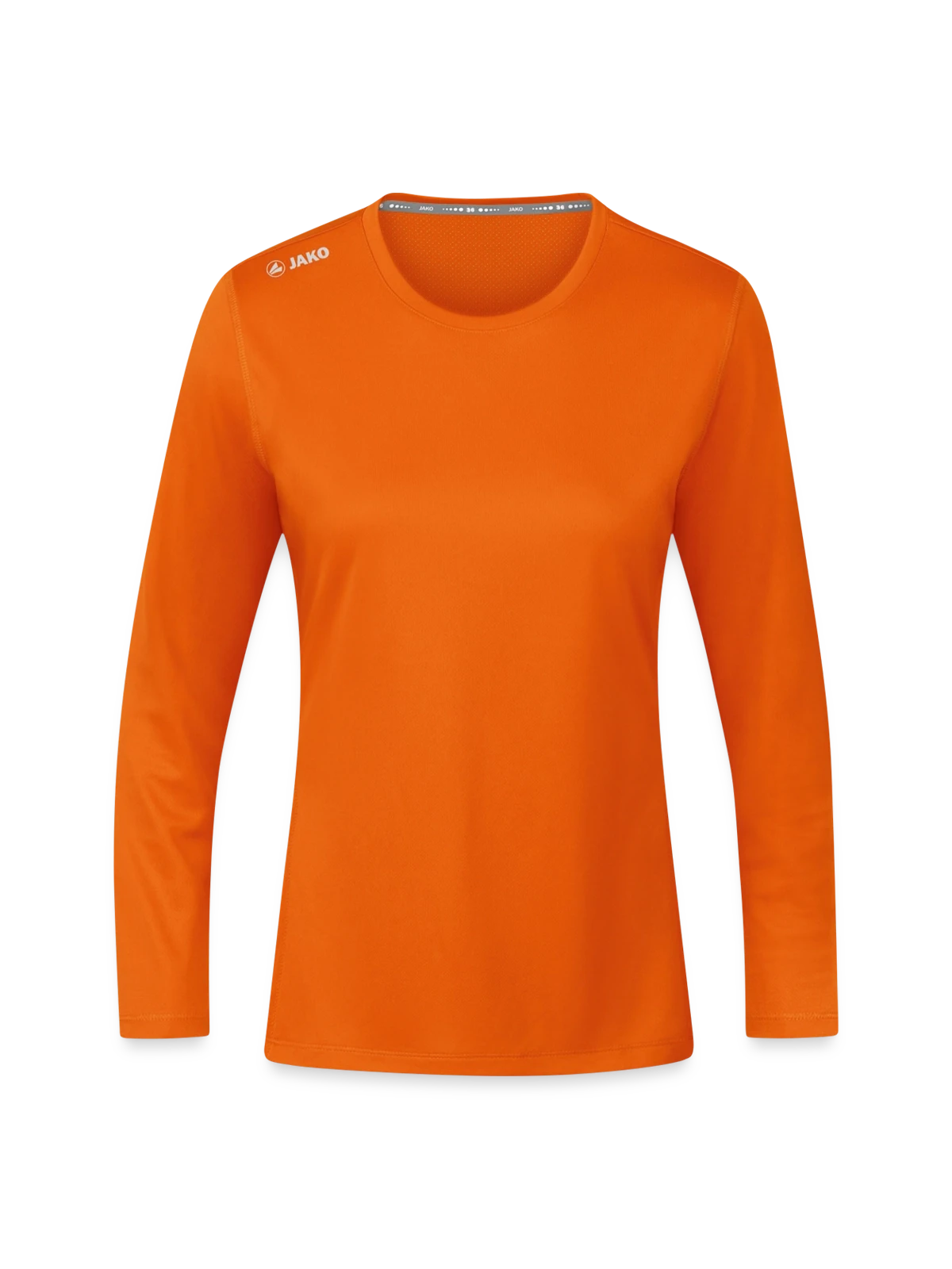 JAKO Women's Long Sleeve Run 2.0  - neon orange - Front