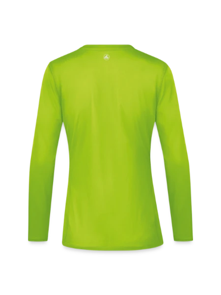 JAKO Women's Long Sleeve Run 2.0  - neon green - Back