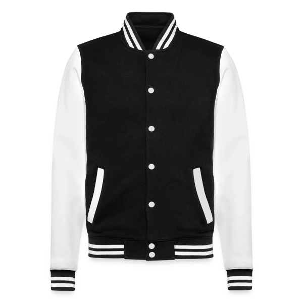 Veste Teddy personnalisé - Aperçu en couleur noir/blanc
