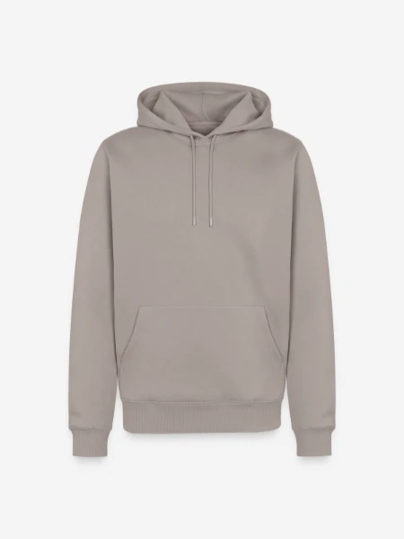 Männer Premium Bio Hoodie - Taupe - Vorne