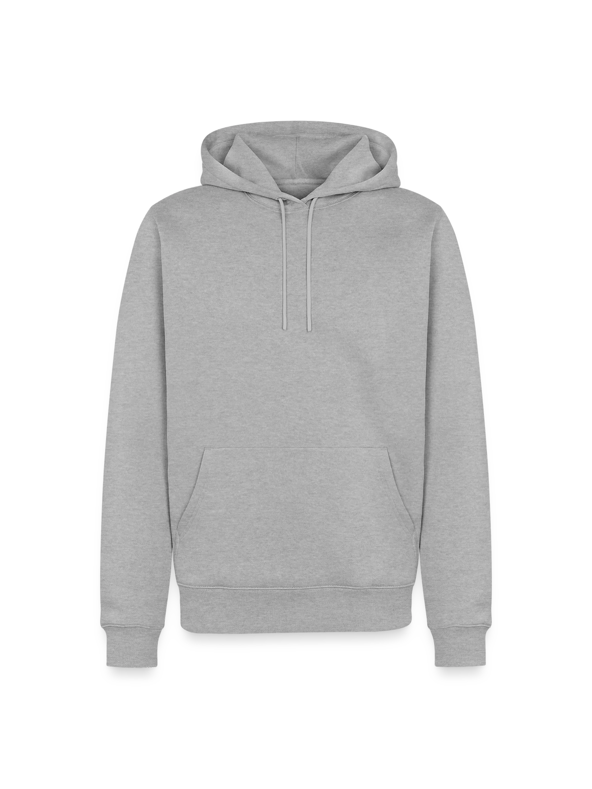 Men’s Premium Organic Hoodie - heather grey - Front