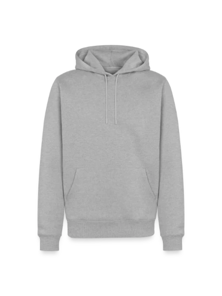 Men’s Premium Organic Hoodie - heather grey - Front