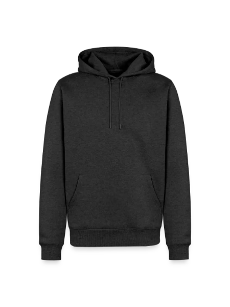 Men’s Premium Organic Hoodie - heather anthracite - Front
