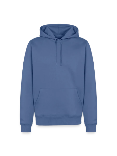 Männer Premium Bio Hoodie - Taubenblau - Vorne