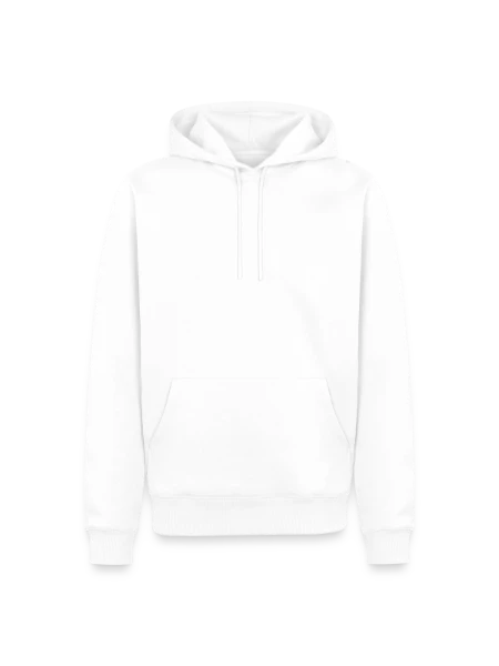 Männer Premium Bio Hoodie - Weiß - Vorne