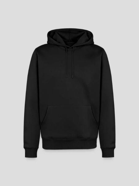 Männer Premium Bio Hoodie - Schwarz - Vorne