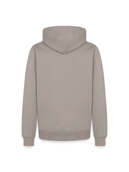Men’s Premium Organic Hoodie - taupe - Back