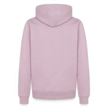 Sweat à capuche Premium bio Homme - rose poudré - Dos - Nico (187cm)