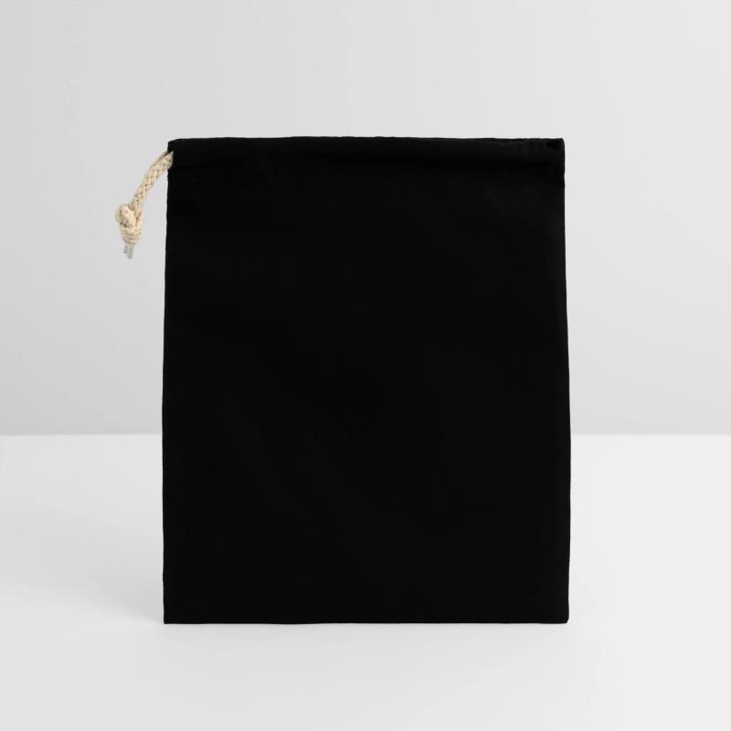 Closable cotton gift bag (14x20cm)