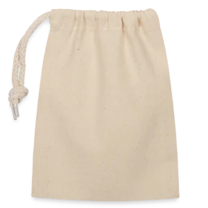 Sac cadeau en coton avec cordon (14 x 20 cm)