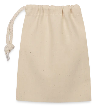 Sac cadeau en coton avec cordon (14 x 20 cm)