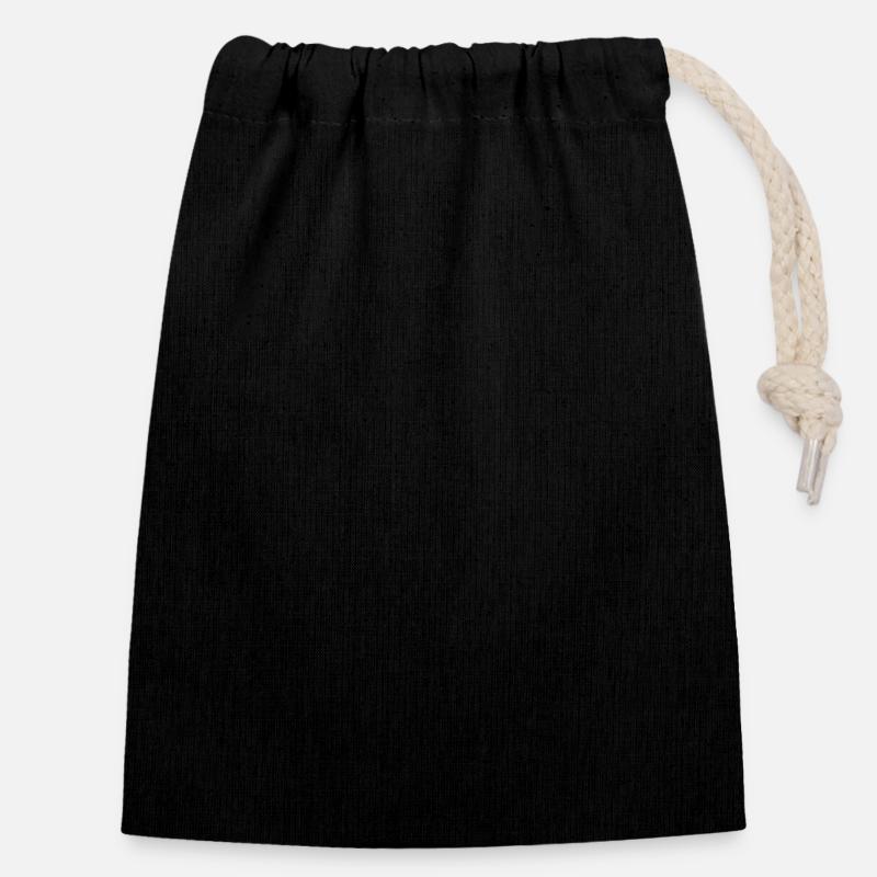 Closable cotton gift bag (14x20cm)