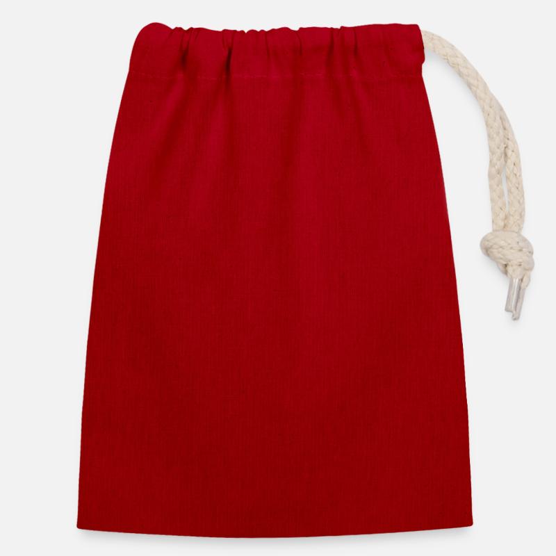 Closable cotton gift bag (14x20cm)