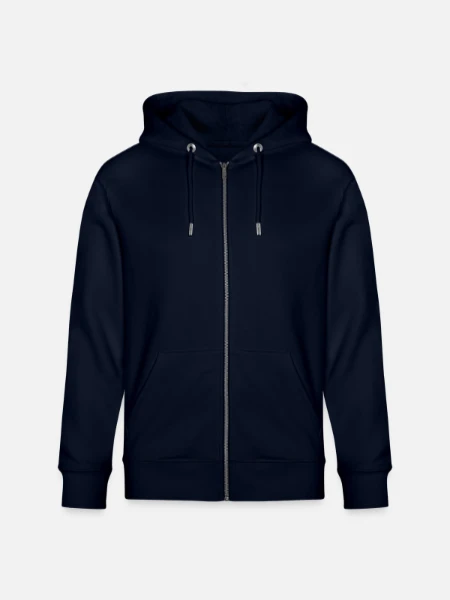 Stanley/Stella økologisk unisex-hættejakke CULTIVATOR  - marineblå - Foran