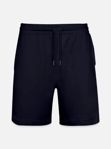Stanley/Stella Trainer Unisex Organic Jogging Shorts - dark navy - Front