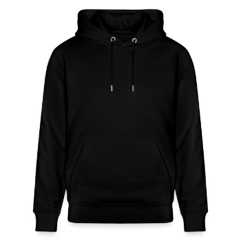 Stanley/Stella CRUISER Unisex Organic Hoodie - black - Front - Alina (178cm) & Michal (187cm)