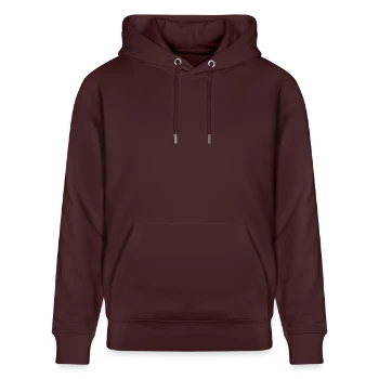 Stanley/Stella CRUISER Unisex Organic Hoodie - maroon - Front - Alina (178cm) & Michal (187cm)