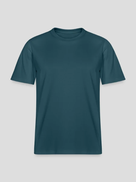  RELAXED FIT Unisex Organic T-Shirt - Dunkles Petrol - Vorne