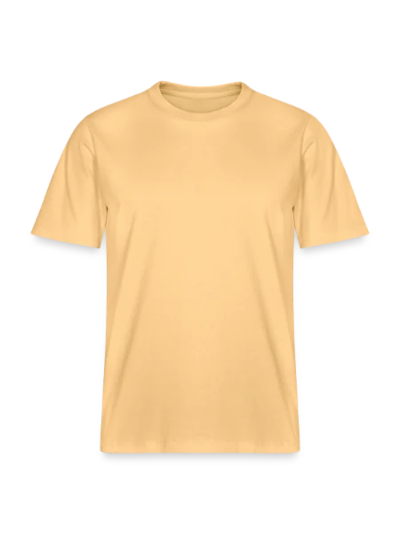 T-shirt unisexe RELAXED FIT en coton bio - jaune délavé - Devant