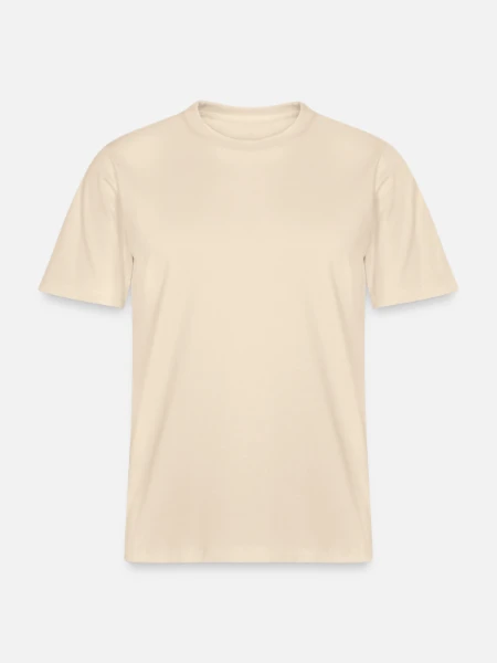  RELAXED FIT Unisex Organic T-Shirt - soft Ecru - Front