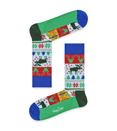 Happy Socks Fair Isle sokken 