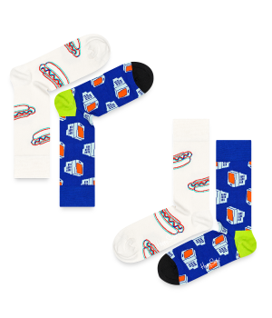 Set de regalo de dos pares de calcetines TV-Dinner de Happy Socks