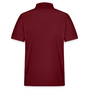 Stanley/Stella Unisex Organic Polo Shirt PREPSTER - burgundy - Back - Andy (188cm)