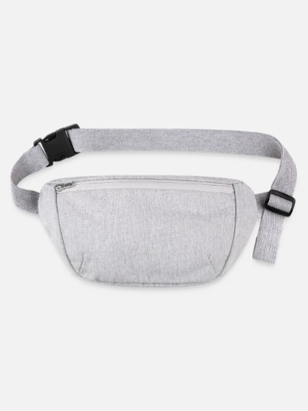 Stanley/Stella recycelte Gürteltasche - Grau meliert - Vorne