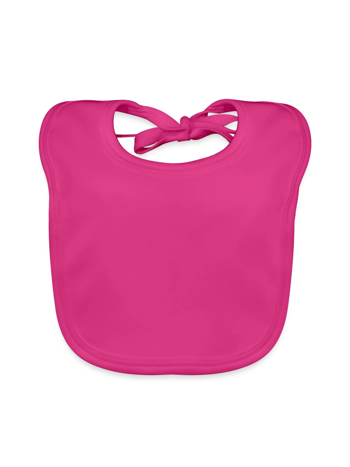 Bavoir bio Bébé - fuchsia - Devant