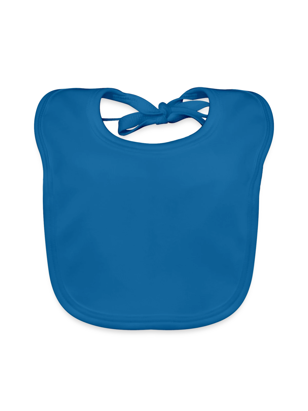 Baby Bio-Lätzchen - Pfauenblau - Vorne