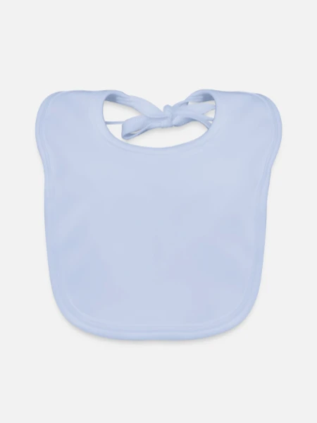Bavoir bio Bébé - bleu ciel - Devant