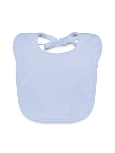 Organic Baby Bibs - sky blue - Front