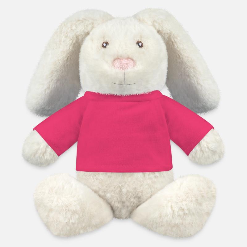 Lapin en peluche recyclé MiniFeet® Crème