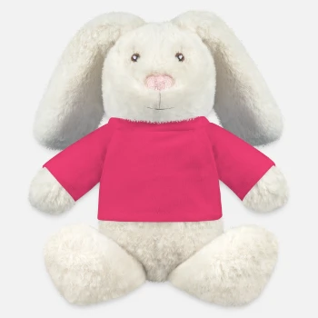 Lapin en peluche recyclé MiniFeet® Crème