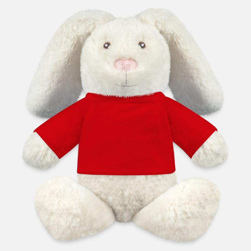 Lapin en peluche recyclé MiniFeet® Crème
