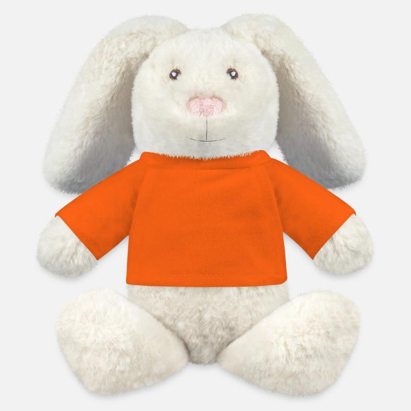 Lapin en peluche recyclé MiniFeet® Crème