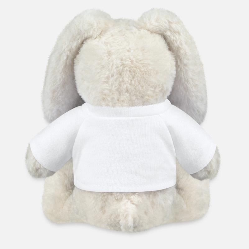 Lapin en peluche recyclé MiniFeet® Crème